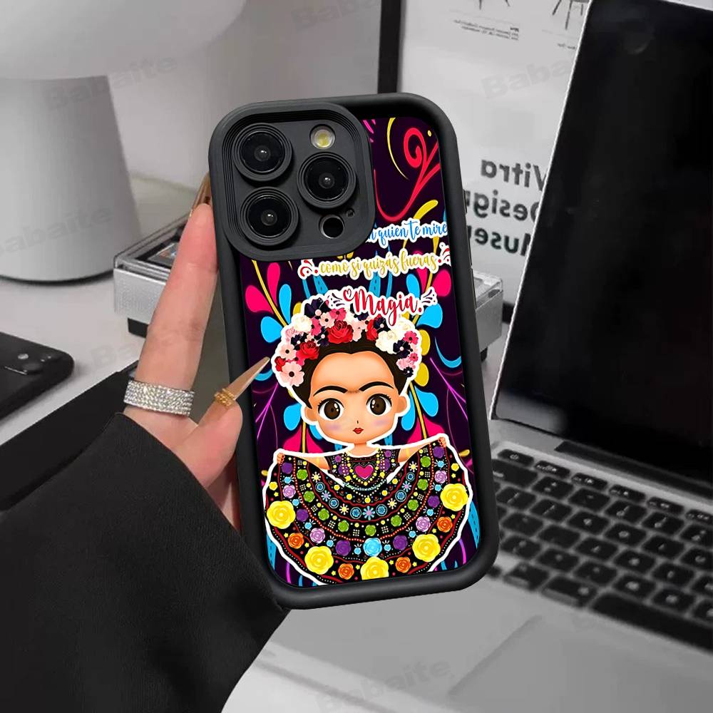Fashion F-Frida K-KahlosS Phone Case For IPhone 17 16 15 14 13 12 11 Air Plus Pro Max Soft Back Cover