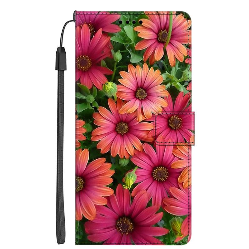 Защитный Роскошный Кожаный Чехол-Книжка на Магните Для Xiaomi Mi 11 Ultra с Рисунком Цветка Ударопрочный Чехол-Обложка Capa