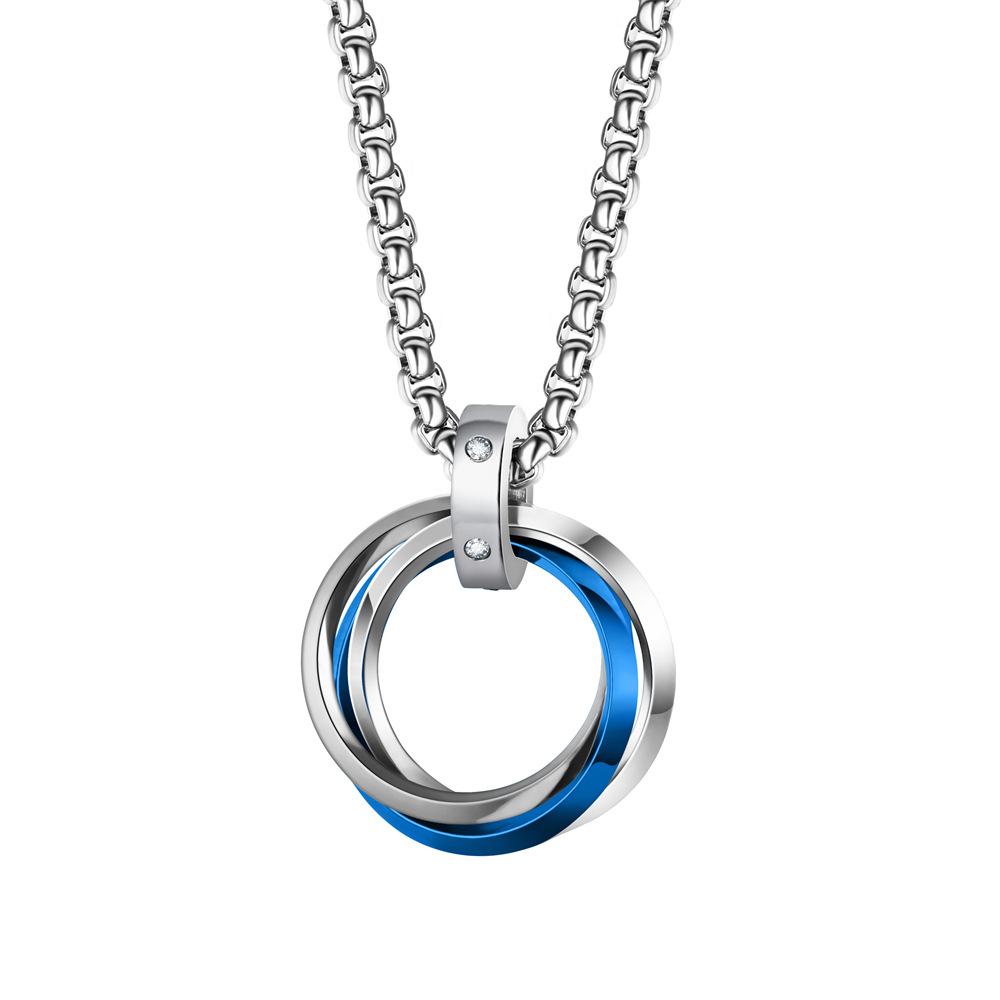 Hot Selling Stainless Steel Creative Pendant Necklace For Women Men Zircon Gift Accessories Valentine Day Gifts