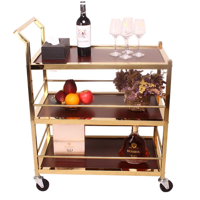Deshangyuan Commercial 3-Tier Stainless Steel Serving Cart