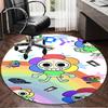 1PC Cartoon Characters Dandy Collage Round Rug, Non-slip Chair Mat, Home Decor, Circle Carpet Perfect for Office, Bedroom, Living Room,Christmas gift