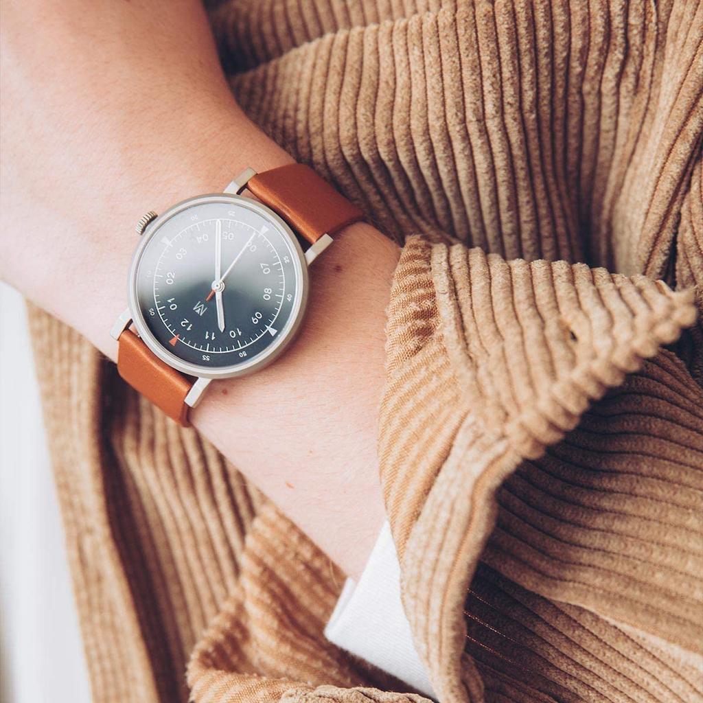 Часы Maven 40 мм THE URBAN SCOUT SERIES Минималистичные модные часы КОРИЧНЕВЫЕ [Официальный магазин] (МУС-02 40ММ)