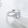 R&J 925 Solid Silver Rings For Women Wedding Jewelry Bijoux AAAAA zirconia vintage Accessories Engagement Bague Bijouterie