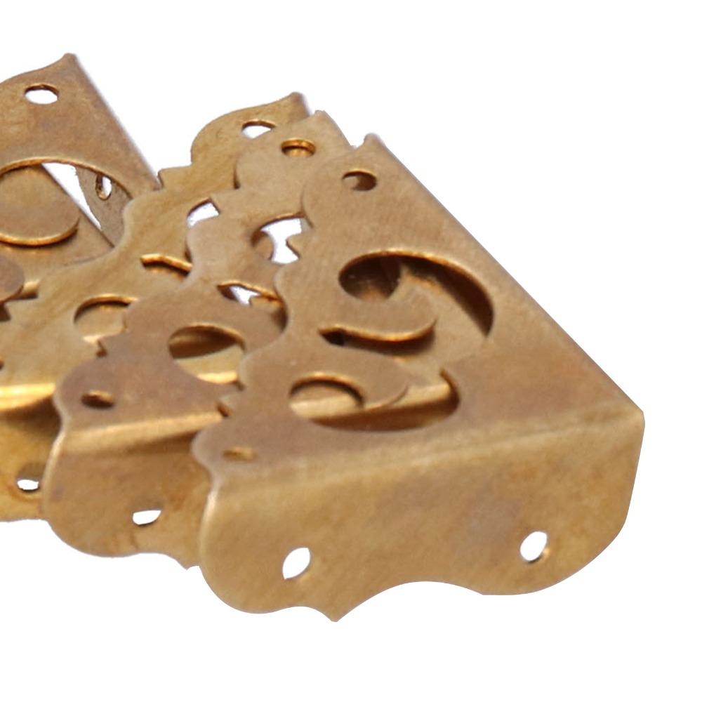 8pcs Hollowed Out Box Corner Protector 1.2in Table Corner Guard Wood Furniture