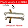 Power Buttons Flex Cable For Nokia 1 2 2.1 3 3.1 3.2 4.2 5 5.1 X2 X3 X5 XL Plus Volume Flex Cable Side Keys Replacement Parts