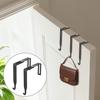 Adjustable Cubicle Hooks, 6 PCS Metal Universal Cubicle Hangers Black Door Mirror/Partition Hanger Cubicles Wall Hooks with Cross Screwdriver