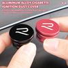 RSQ1 Alloy Car Cigarette Lighter Button Cover for Volkswagen VW R Line Golf GTI Jetta Passat Tiguan MK6 Arteon Scirocco Accessories