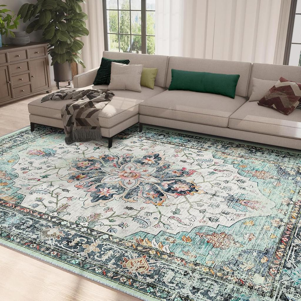 Турецкий этнический стиль ковер персидский американский винтажный гостиная диван журнальный столик напольная подушка спальня прикроватный плед