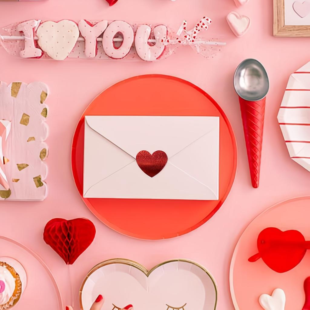 500pcs/roll Heart-Shaped Glitter Labels,Self-Adhesive Stickers for Baking Packaging,Valentine's Day,Bridal Gifts,Easter Gifts