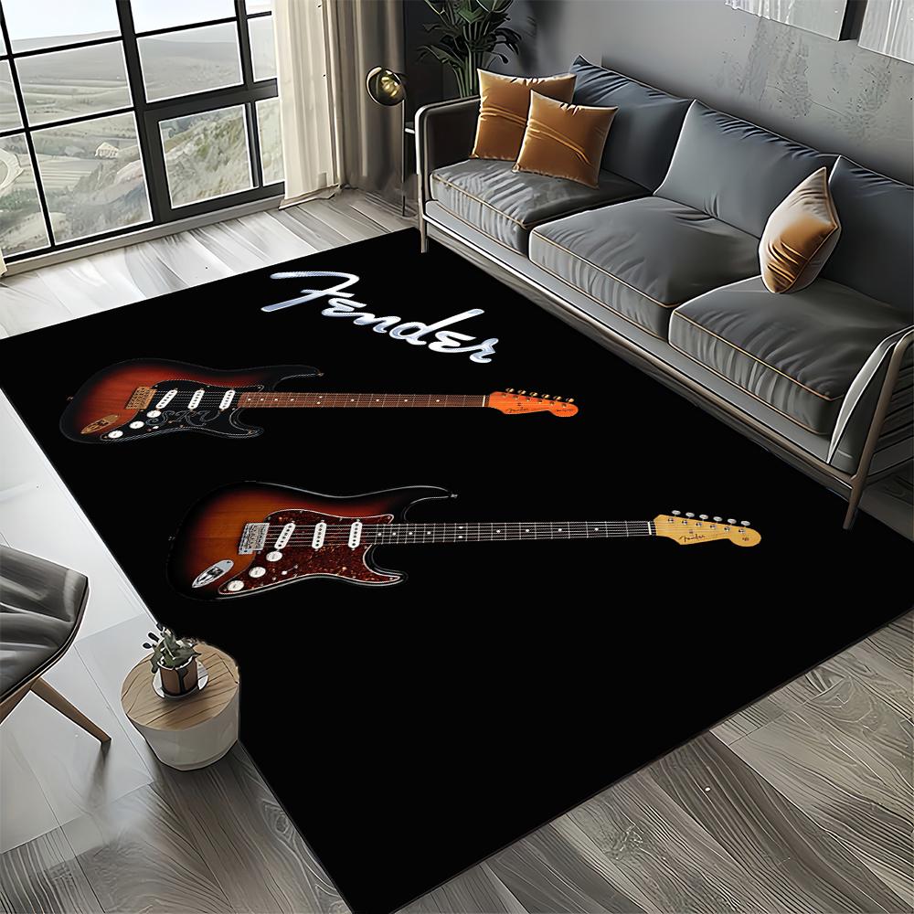 27 Стиль Новый 3D Крыло Ретро Гитара Инструменты Музыка Ковер Коврик для Гостиной Спальни Дома Декорация Дивана, Нескользящий Коврик для Пола