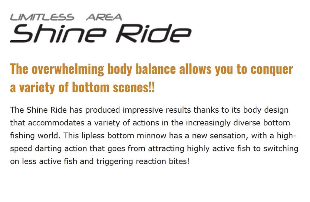 Valkein Shine Ride 45mm 3.6 grams Sinking Lure M258 (7211)