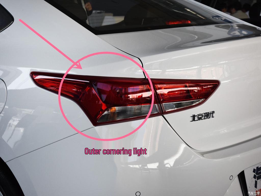 Совместимо с 2017-2019 Hyundai Verna Задний фонарь в сборе Внешний корпус