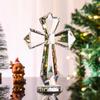 Handmade Crystal Cross Ornament AB Color Crosses Figurine Christian Cross Crafts  Birthday Gift