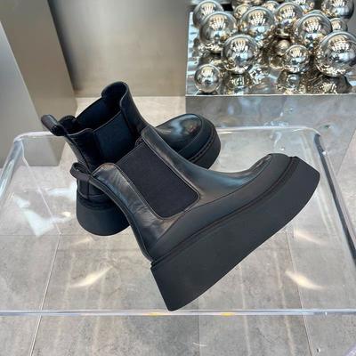 Новые утолщенные зимние рыцарские сапоги женские высокие сапоги на квадратном каблуке ретро толстые мотоциклетные сапоги черные белые Botas Mujer