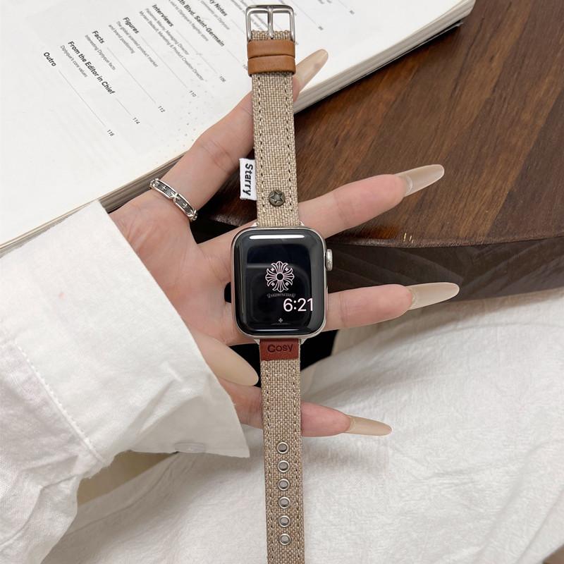 Ремешок для часов Apple Watch 46/42/44/45/49 мм 38/40/41 мм из искусственной кожи, модный ремешок для часов серии Ultra2 Se 10/9/8/7/6/5/4/3/2/1