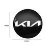 AABJC1 4pcs 56mm Car Aluminum Wheel Stickers for Kia Carnival Niro EV9 K8 Forte Cerato Sportage Ray EV Telluride Wheel Center Stickers