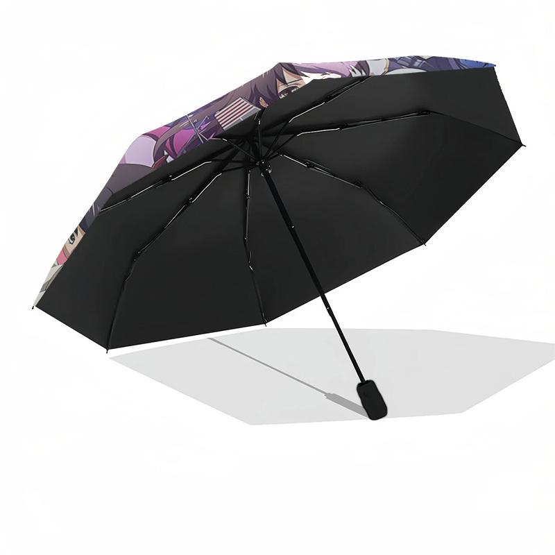 1pc Anime Characters Outdoor Umbrella - Automatic Opening/Closing - Portable 3-Fold Design - Iron Frame - Festival Gift - Suitable for Fans, Trav