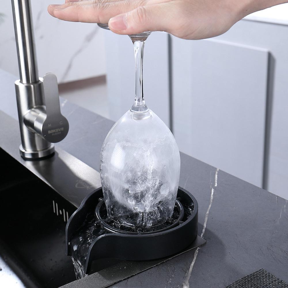 Черный кран для ополаскивания стаканов, автоматическая мойка чашек, кофейник, ополаскиватель высокого давления