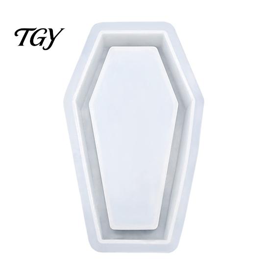 Halloween Craft Supplies Coffins Lampshade Silicone Mold, DIY Hollow Ghost Spider Bat Casting Molds Crafts Gypsum Cement Epoxy Resin Mold