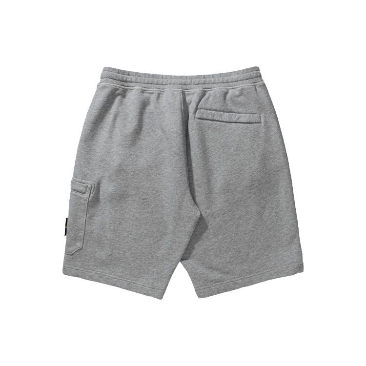 STONE ISLAND Шорты карго бермуды меланжево-серые мужские 741564651-V0M64