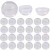 Rubonarie Gacha Capsules, 32mm, Empty Transparent Capsules, Round, for Vending Machines, 100 Capsules (Clear)