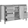 Grey Sonoma Bathroom Vanity Cabinet with Drawers 90 x 34.5 x 60 cm