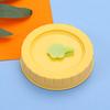 1/4Pcs Plastic Cute Leak-Proof Canning Lids Mason Jar Lids Jar Caps With Straw Hole