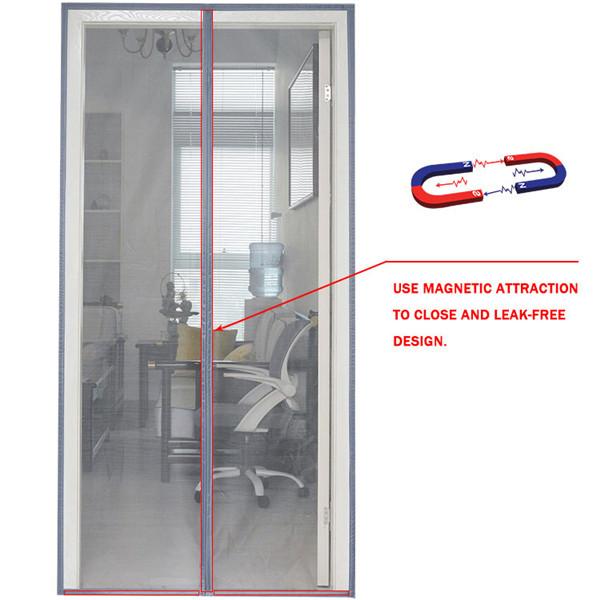 Magnetic Mosquito Net Automatic Closing Door Screen Curtain Mesh Summer Anti Bug Fly Door Curtains Mesh Kitchen Screen