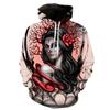 Men Hoodies Sweatshirt 3D Print Long Hair Beauty Skull Streetwear Harajuku Pullover Hip Hop Jacket Oversized Hoodie Spring Autumn