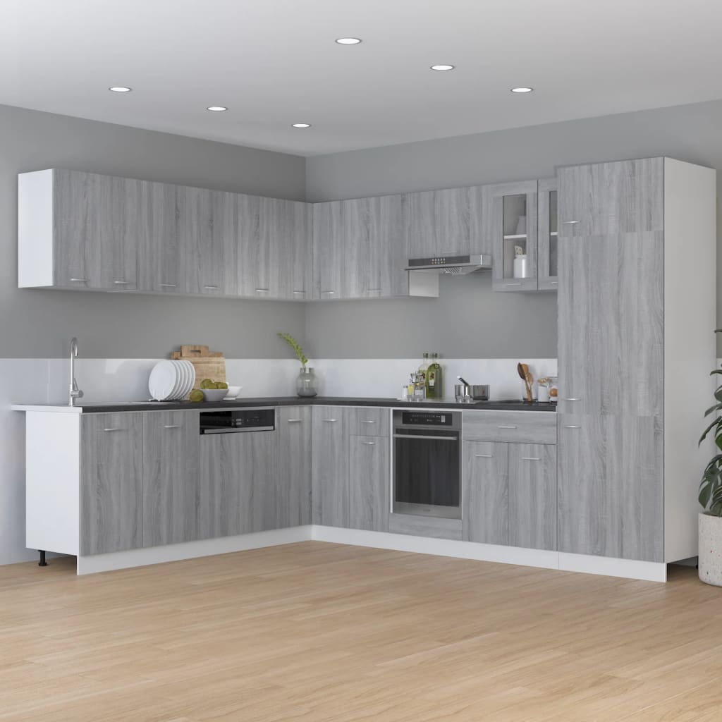 Lyon Kitchen Cabinet Grey Sonoma 75.5 x 75.5 x 81.5 cm Particleboard