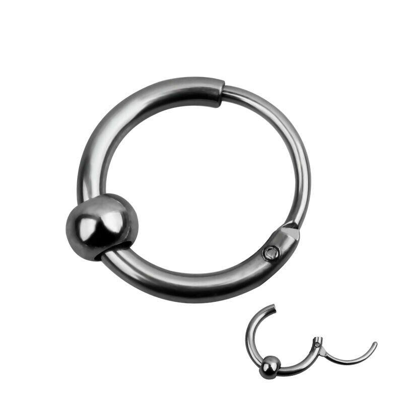 2X Captive Bead Hoop Ring Earring Ear Cartilage Eyebrow Nose Tragus Body Piercing Jewelry