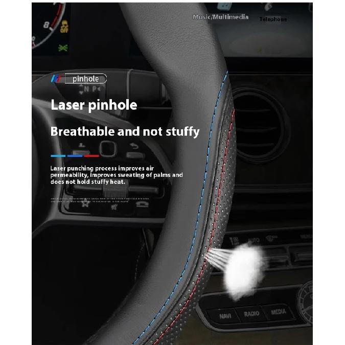 Volkswagen R Magotan Jeeta Passat Golf 5 GTI Beetle Tiguan Touareg Polo T-ROC T-Cross Автомобильная кожаная противоскользящая накладка на руль