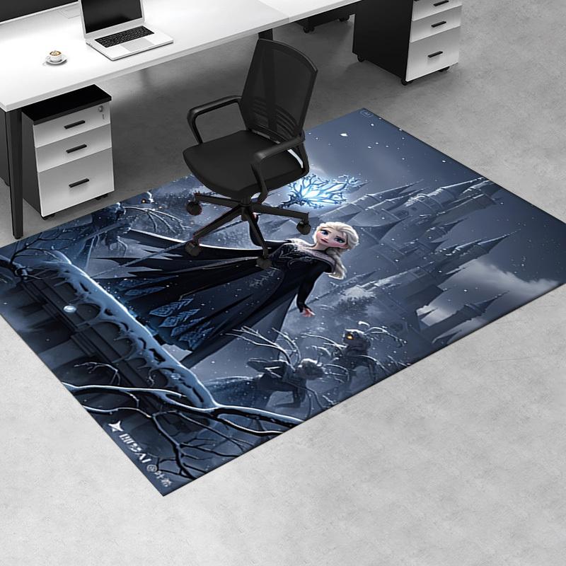 3D Printed Elsa,Frozen,Magic Anti-Slip Rug - Machine Washable Office Rug for Living Room, Bedroom, Office - Multiple Sizes
