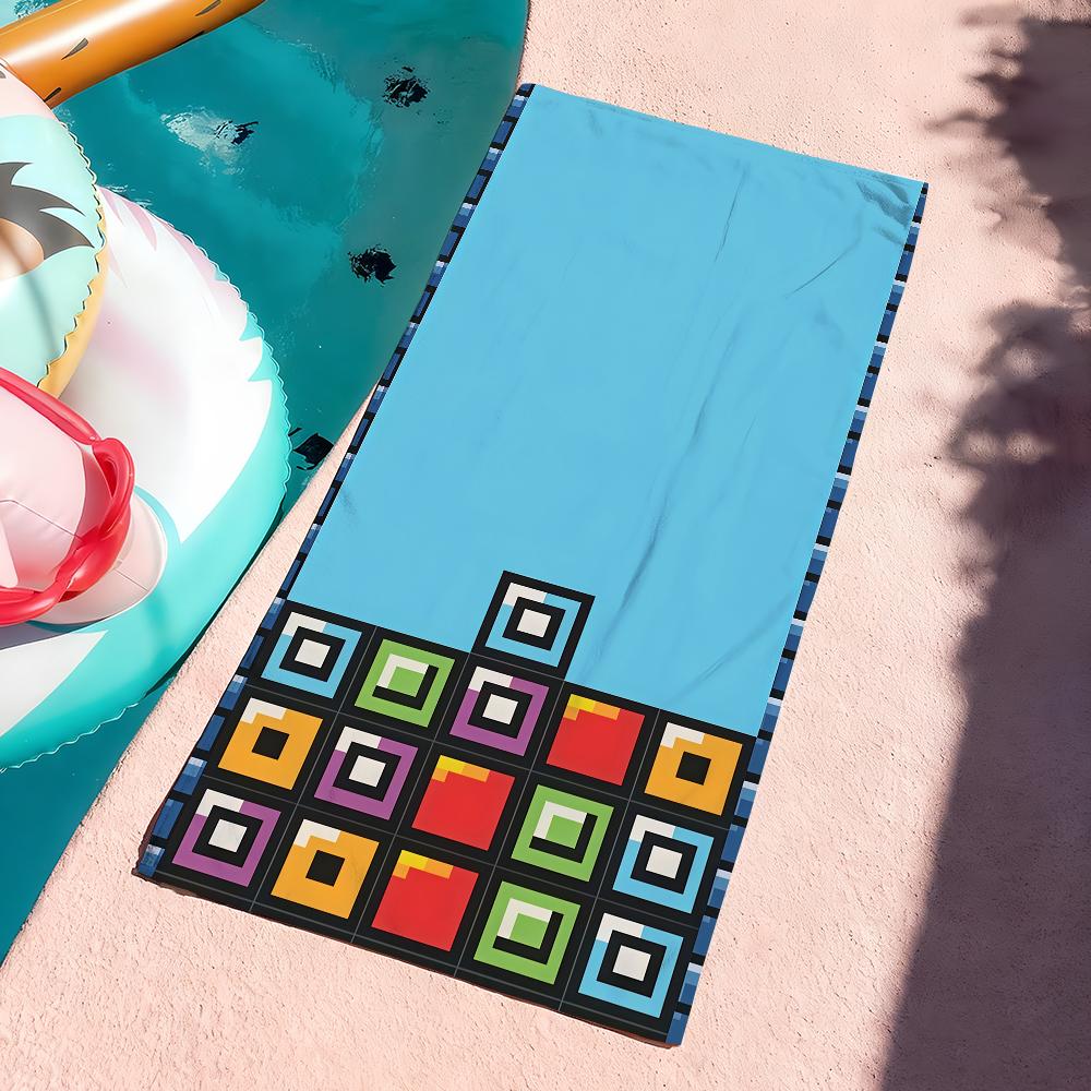 Atrategy game T-TETRIS Towel Drying Bath Towel Applicable To Light Swimming Camping Yoga Beach Out