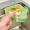 HOMZY Suction Cup Sink Corner Rack Strainer Quick-Drain Self-Cleaning Sink Strainer Basket Food Waste Catcher for Kitchen Sink