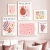 Abstract Matisse Figure Flower Market Pink Wall Art Nordic Posters Canvas Painting And Prints Pictures For Living Room Decor