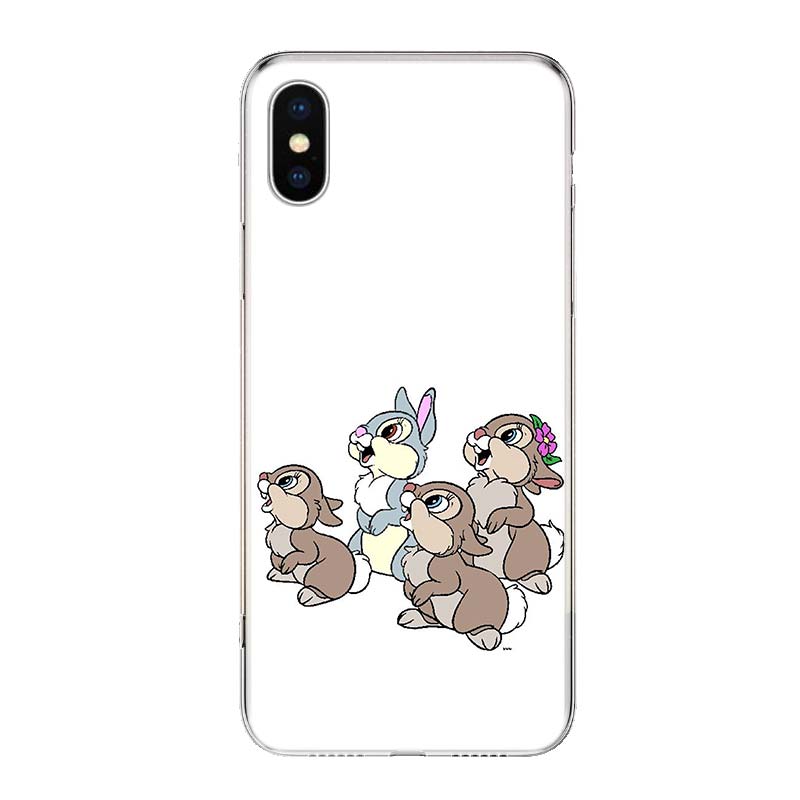 Cute White Baby Rabbits For iPhone 17 Air 16 15 14 Plus 13 Mini 12 11 Pro Max Phone Case 16E 7 Print 8 SE Fundas Cover Soft Coqu