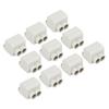 10 Pcs 60A 400V Quick Connector Cable Terminal One In Two Out Electrical Wiring Inline Junction