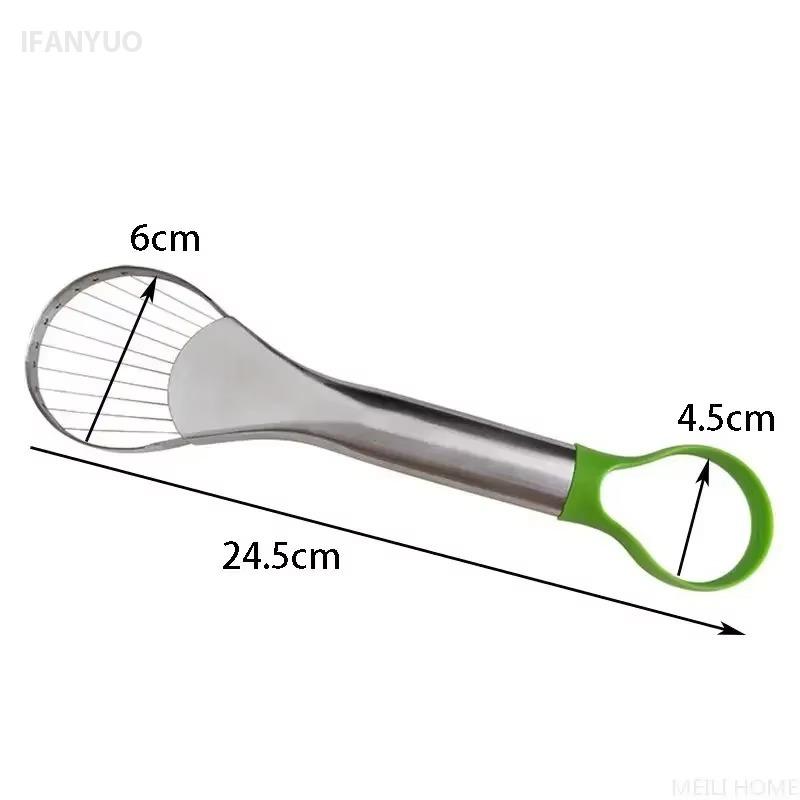 Avocado Slicer 2 in 1 Stainless Steel Avocado Cutter Peeler Pitaya Kiwi Slicer Peeler Kitchen Gadget Fruit Vegetable Tools7