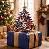 Lightweight Acrylic Pendants 250 Anniversary USA Christmas Tree Ornament, 2D 1776-2026 250th Stars Stripes Hanging Decor Decoration, Fourth