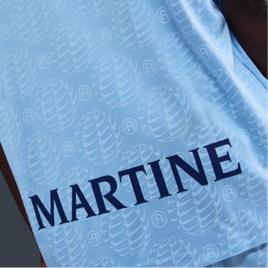 Nike X Martine Rose Трикотажная футболка Психический синий/Белый Мужские топы HM9020-422