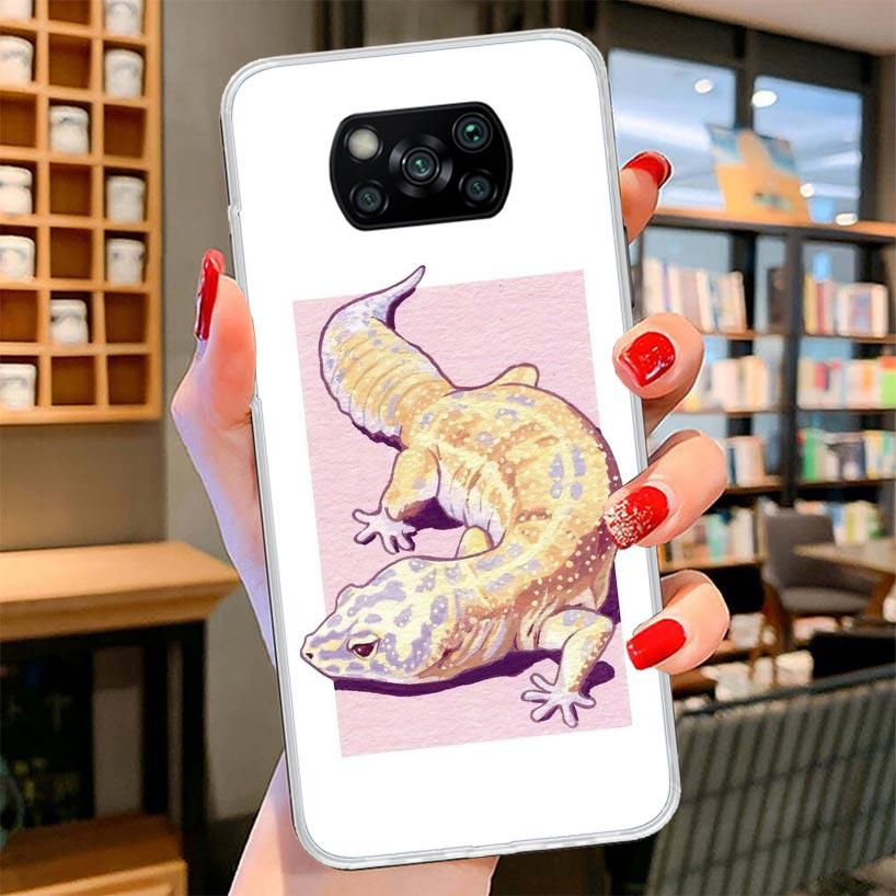 Lizards Geckos Cover Phone Case For Xiaomi Poco F7 Ultra X7 X6 X5 Pro M7 Redmi 15C 15 13C 13 12C 12 10C 10 9A 9C 9T 9 Shell Poco