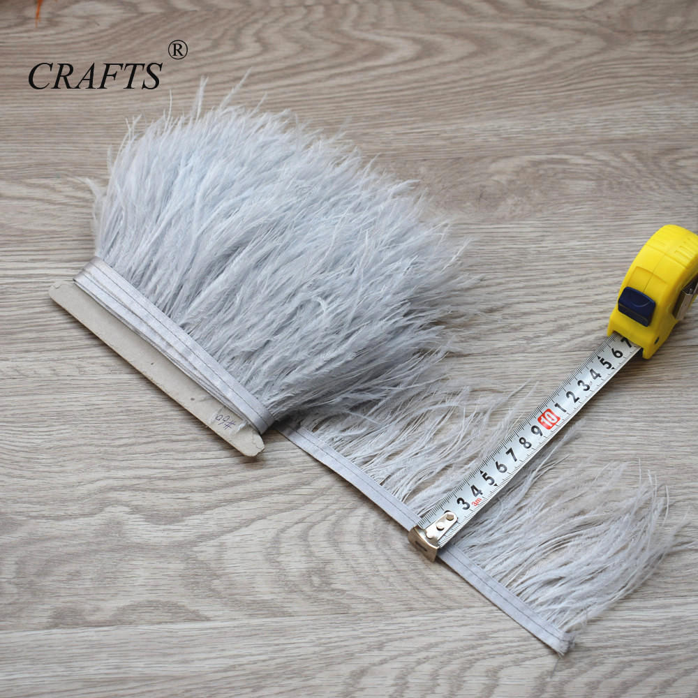 Перо2023 горячо! Пушистая и красивая отделочная ткань с перьями страуса, длина 5-10 м, боковая лента, ширина 8-10 см / Аксессуары для шитья DIY