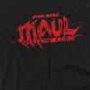 Star Wars: Maul-Shadow Lord Unisex Adult Red Logo T-Shirt