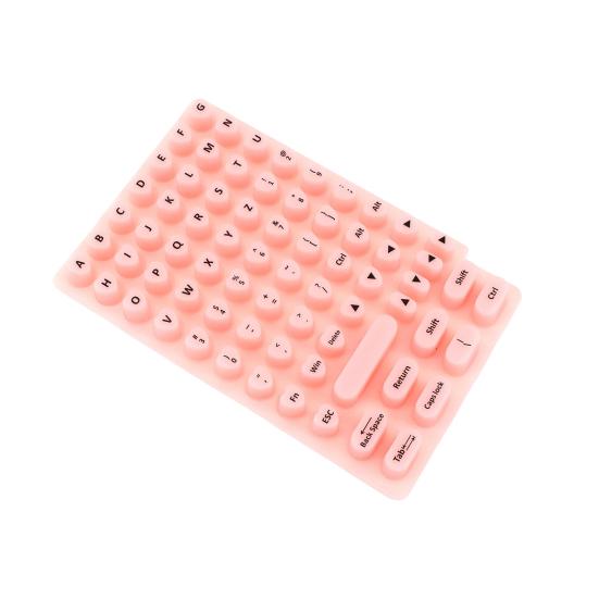 Yousheng 70 Pcs Keyboard Sticker for Long Nails Universal Nail Art Keyboard Bubbles Self-Adhesive Silicone Typing Keycaps for Office Girls Gaming