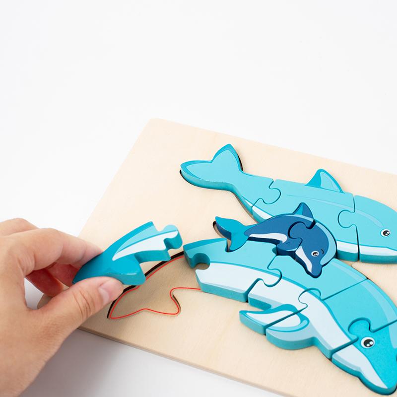 Деревянная развивающая игра-пазл с животными Деревянный пазл «Животные» для родителей и детей Развивающий пазл «Животные» Игра для малышей