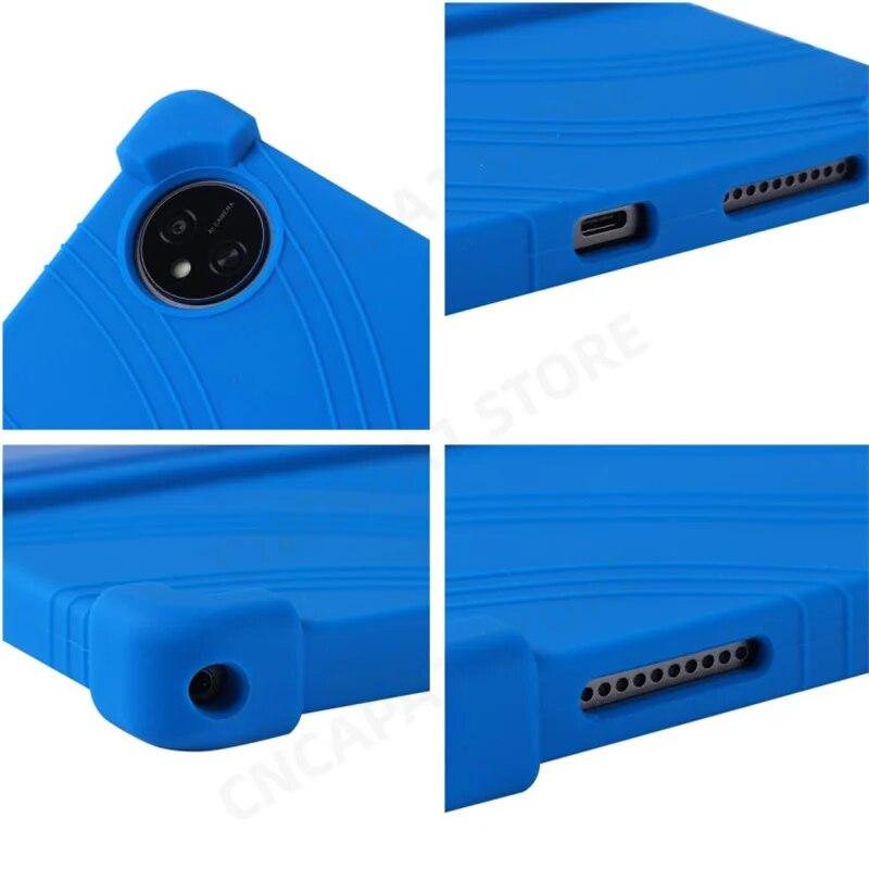 4 утолщенных силиконовых чехла Cornors с подставкой для Blackview Tab 80, чехол Tab80 10,1 дюйма, противоударный защитный чехол для планшета