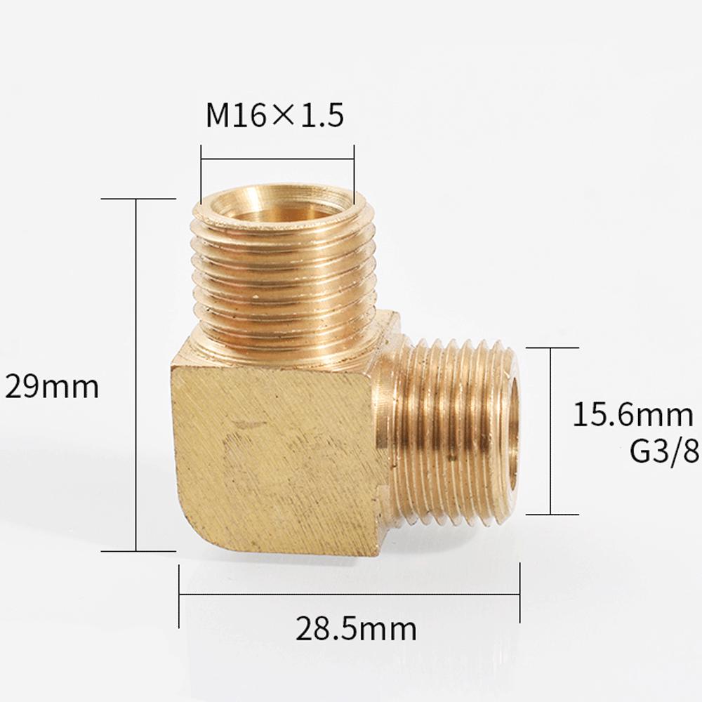 M12 M14 M16 M18 Метрический 1/8" 1/4" 3/8" 1/2" BSP Наружный Угольник 90 градусов Латунный Фитинг Трубопроводный Соединитель Муфта Вода Газ Масло