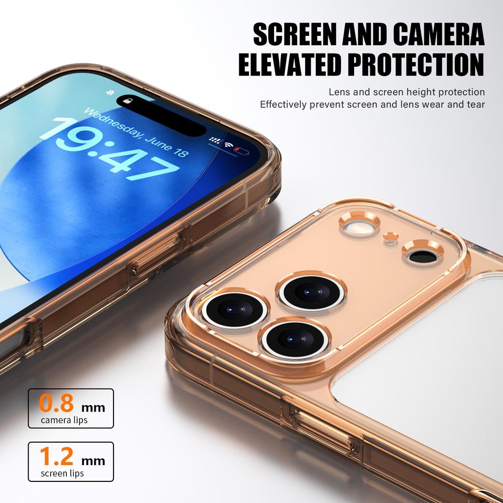 Премиальные прозрачные чехлы для iPhone 17 Pro Max, противоударные, прозрачный защитный бампер для iPhone Air 17 Pro