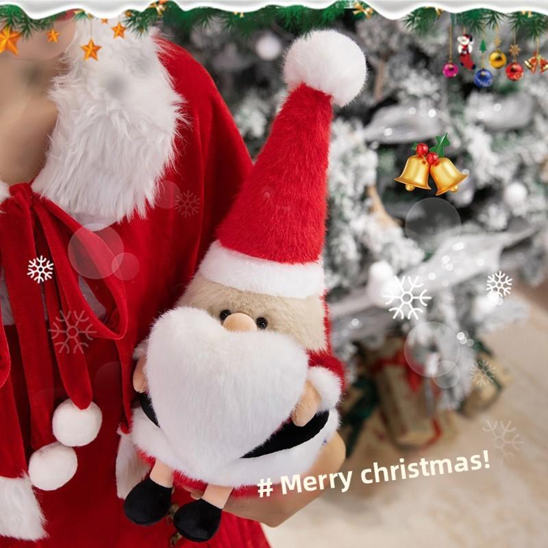 Santa Christmas Claus Plush Toy With Pp Cotton For Holiday Gift Decoration Room
